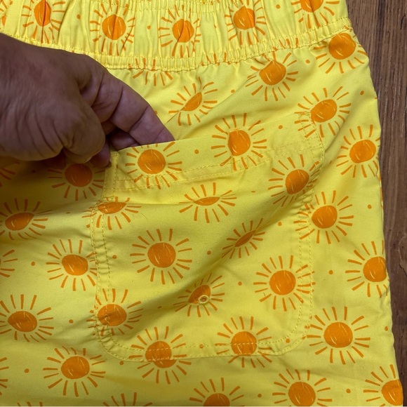 Yellow Sun Patterned Men’s Hanna Anderson Lined Swim Trunks XL‎ - Picture 4 of 10